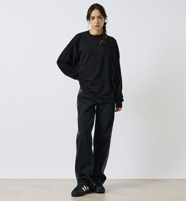 ABAHOUSE「【LUCEBER/ルースバー】MERINO WOOL LONG SLEEVE T」|ニット・セーター|