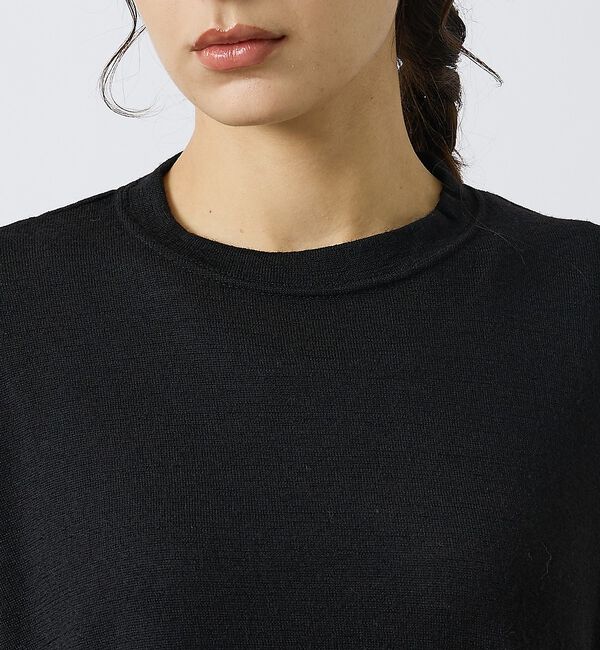 ABAHOUSE「【LUCEBER/ルースバー】MERINO WOOL LONG SLEEVE T」|ニット・セーター|
