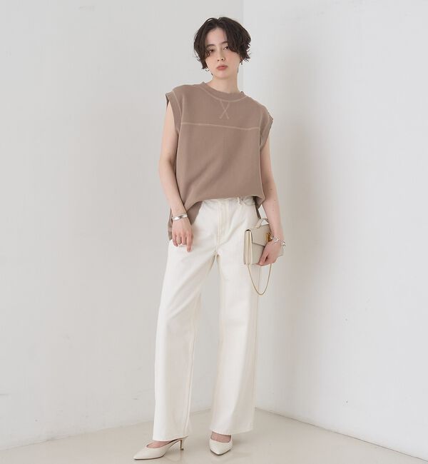Rouge vif「ヴィンテージライクタンクTシャツ/ノースリーブ【予約】」|Tシャツ・カットソー|