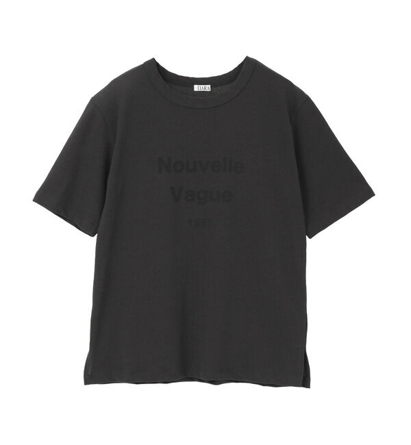 TIARA「プリントTシャツ」|Tシャツ・カットソー|チャコールグレー