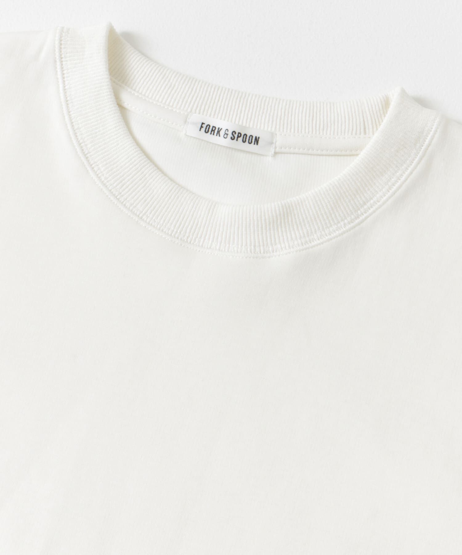 URBAN RESEARCH DOORS「FORK&SPOON　ストレッチダンボールショートスリーブTシャツ」|Tシャツ・カットソー|