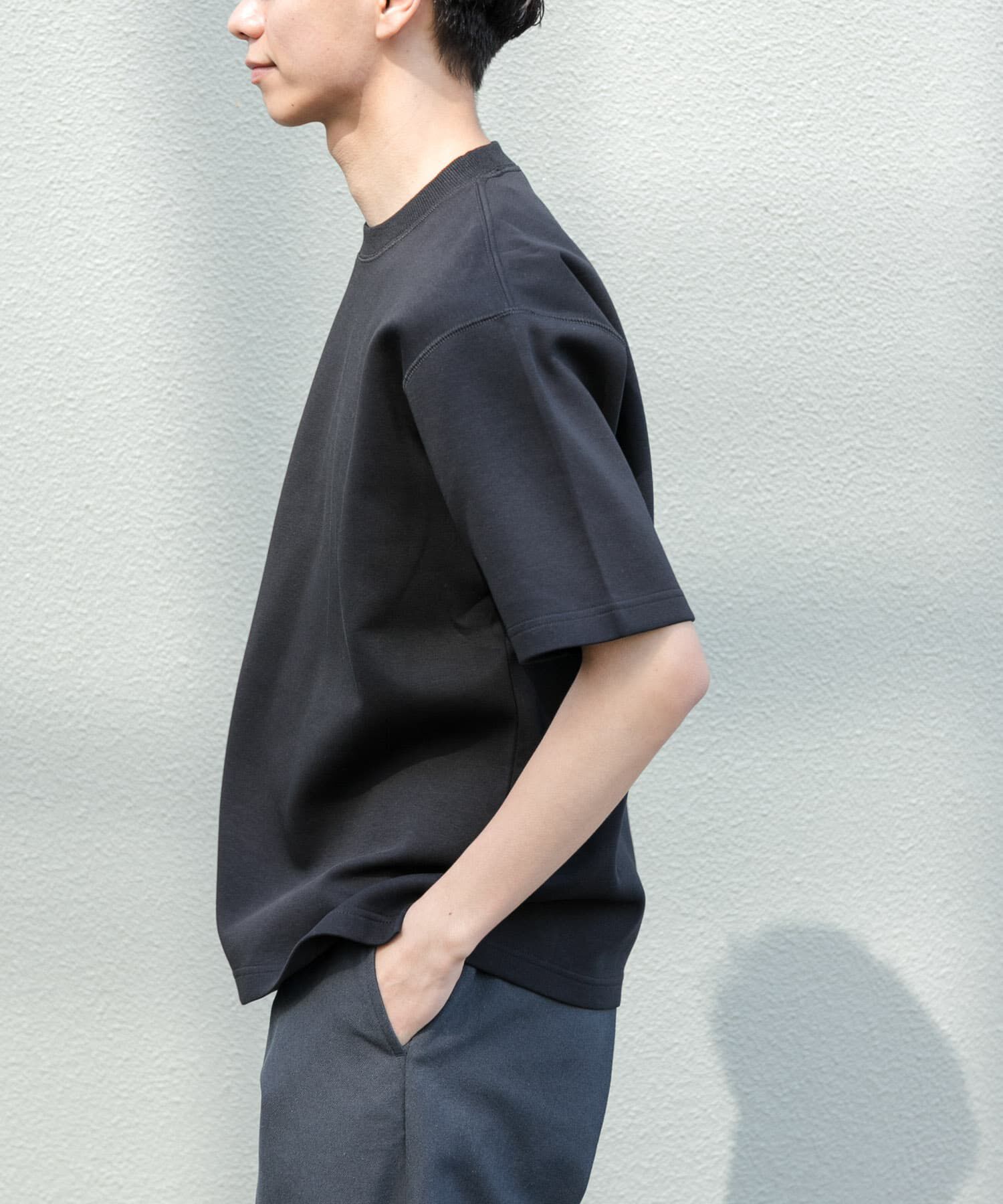 URBAN RESEARCH DOORS「FORK&SPOON　ストレッチダンボールショートスリーブTシャツ」|Tシャツ・カットソー|