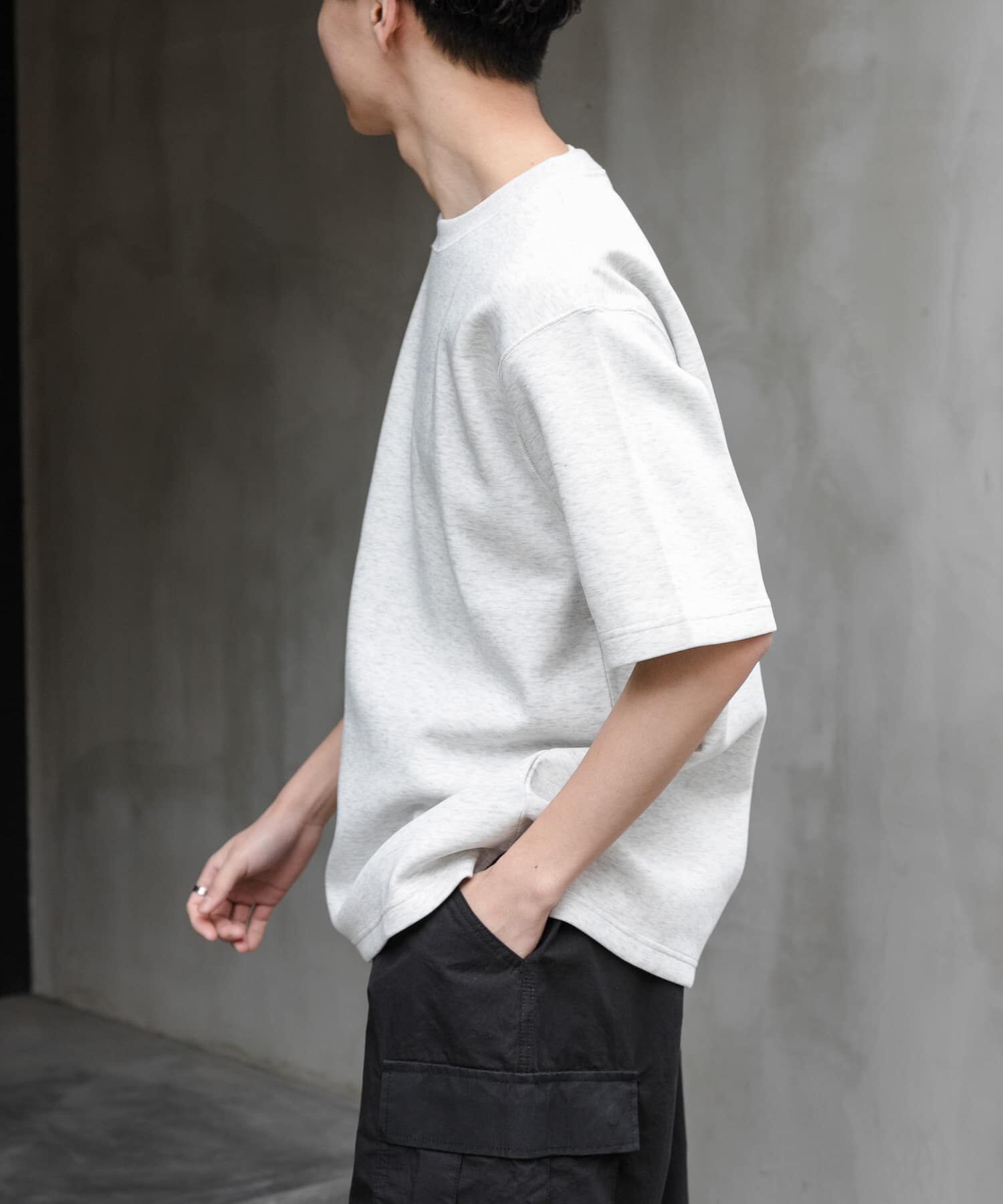 URBAN RESEARCH DOORS「FORK&SPOON　ストレッチダンボールショートスリーブTシャツ」|Tシャツ・カットソー|