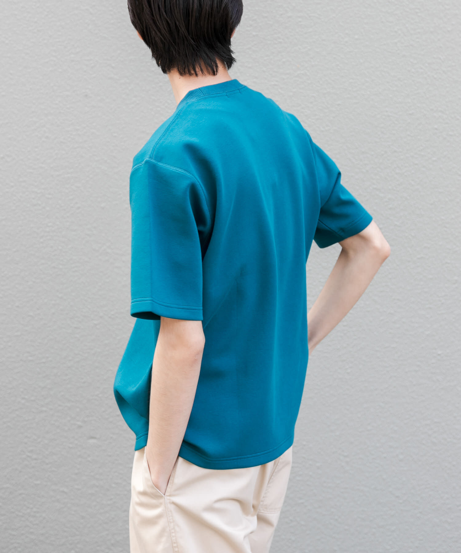 URBAN RESEARCH DOORS「FORK&SPOON　ストレッチダンボールショートスリーブTシャツ」|Tシャツ・カットソー|