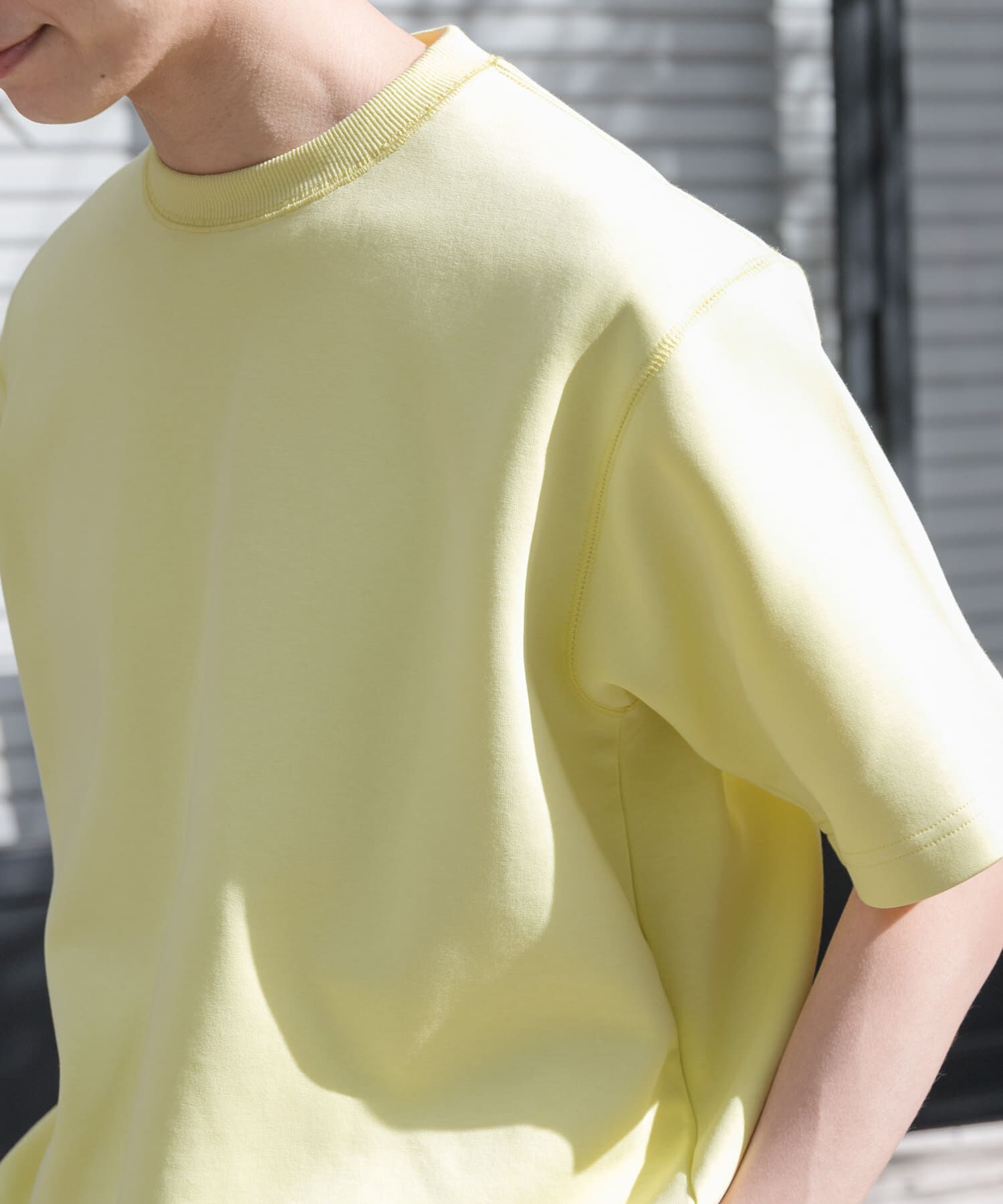 URBAN RESEARCH DOORS「FORK&SPOON　ストレッチダンボールショートスリーブTシャツ」|Tシャツ・カットソー|