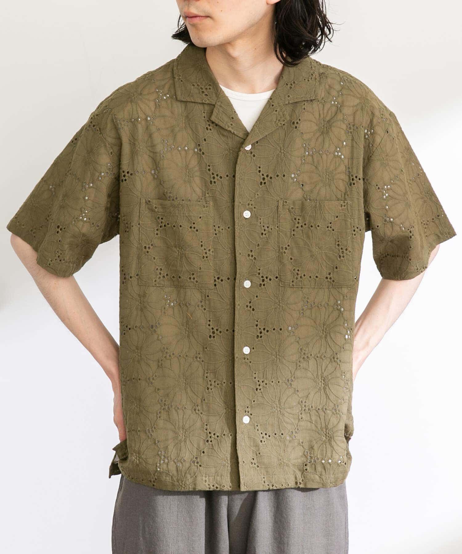 Sonny Label 「レース刺繍ショートスリーブシャツ」|シャツ・ブラウス|