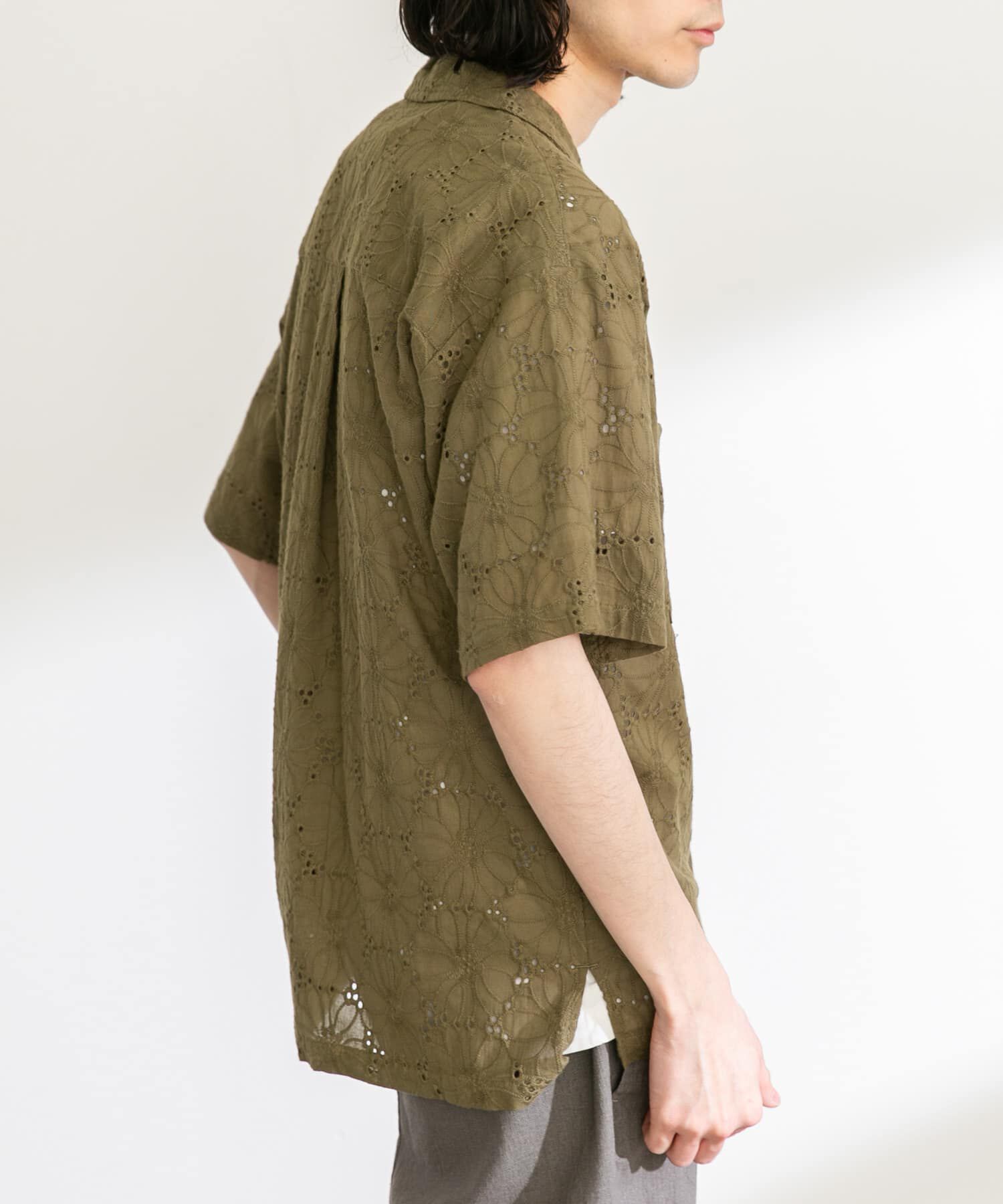 Sonny Label 「レース刺繍ショートスリーブシャツ」|シャツ・ブラウス|