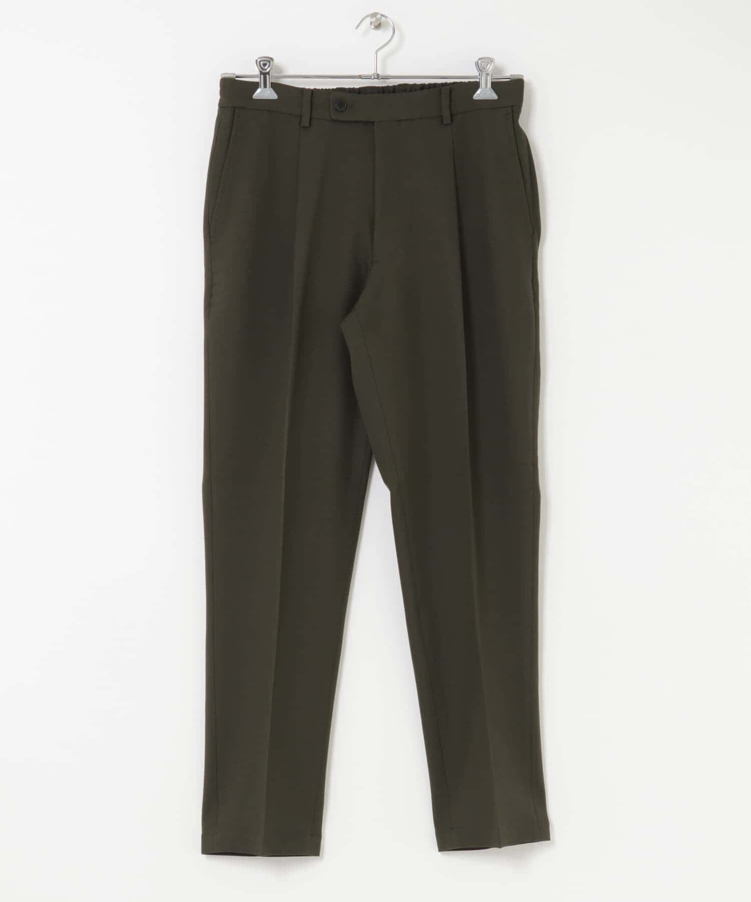 URBAN RESEARCH DOORS「LIFE STYLE TAILOR　ツイルストレッチパンツ」|スラックス|カーキ