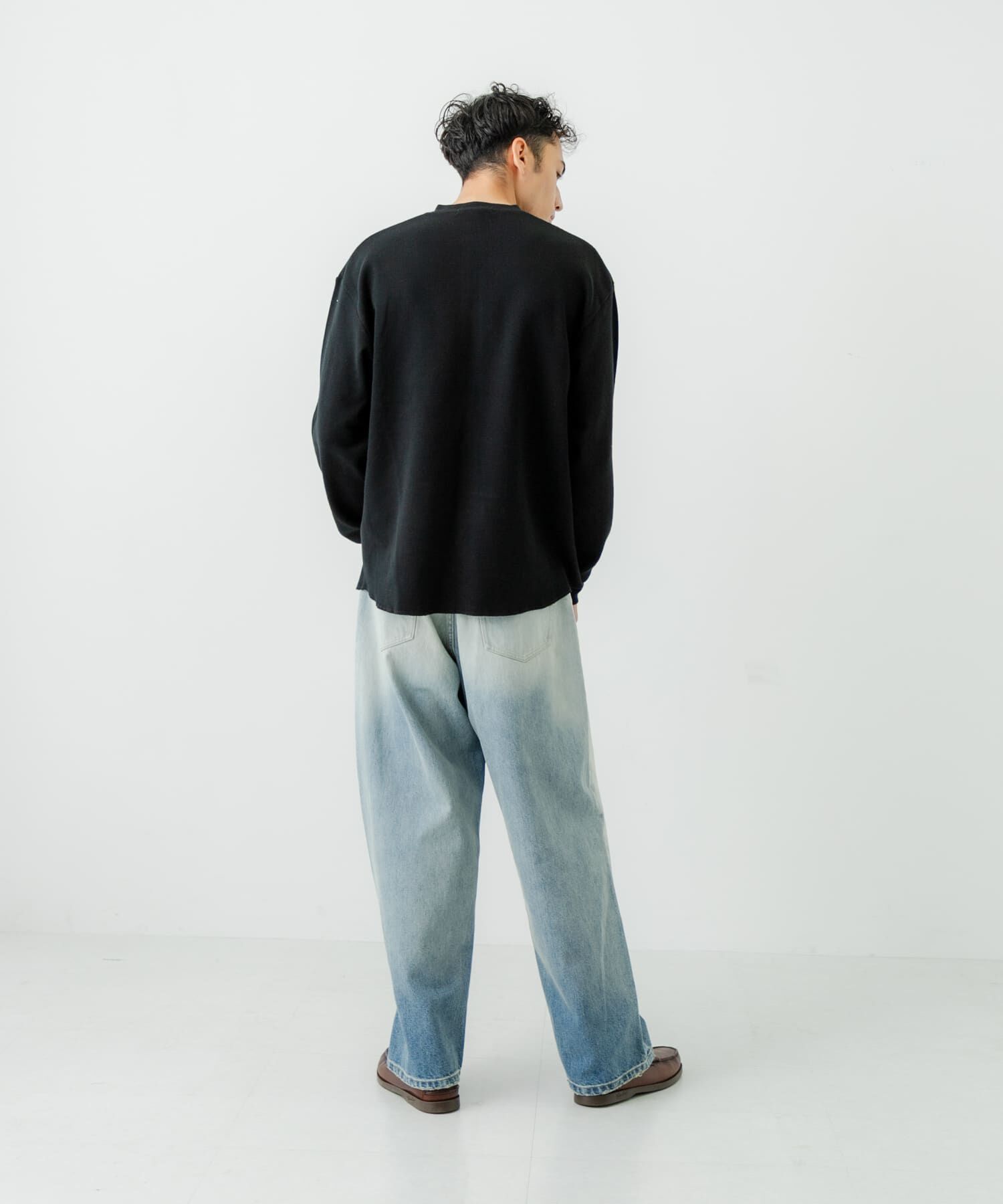 URBAN RESEARCH「『UR TECH』度詰めワッフルヘンリーロングスリーブ」|Tシャツ・カットソー|