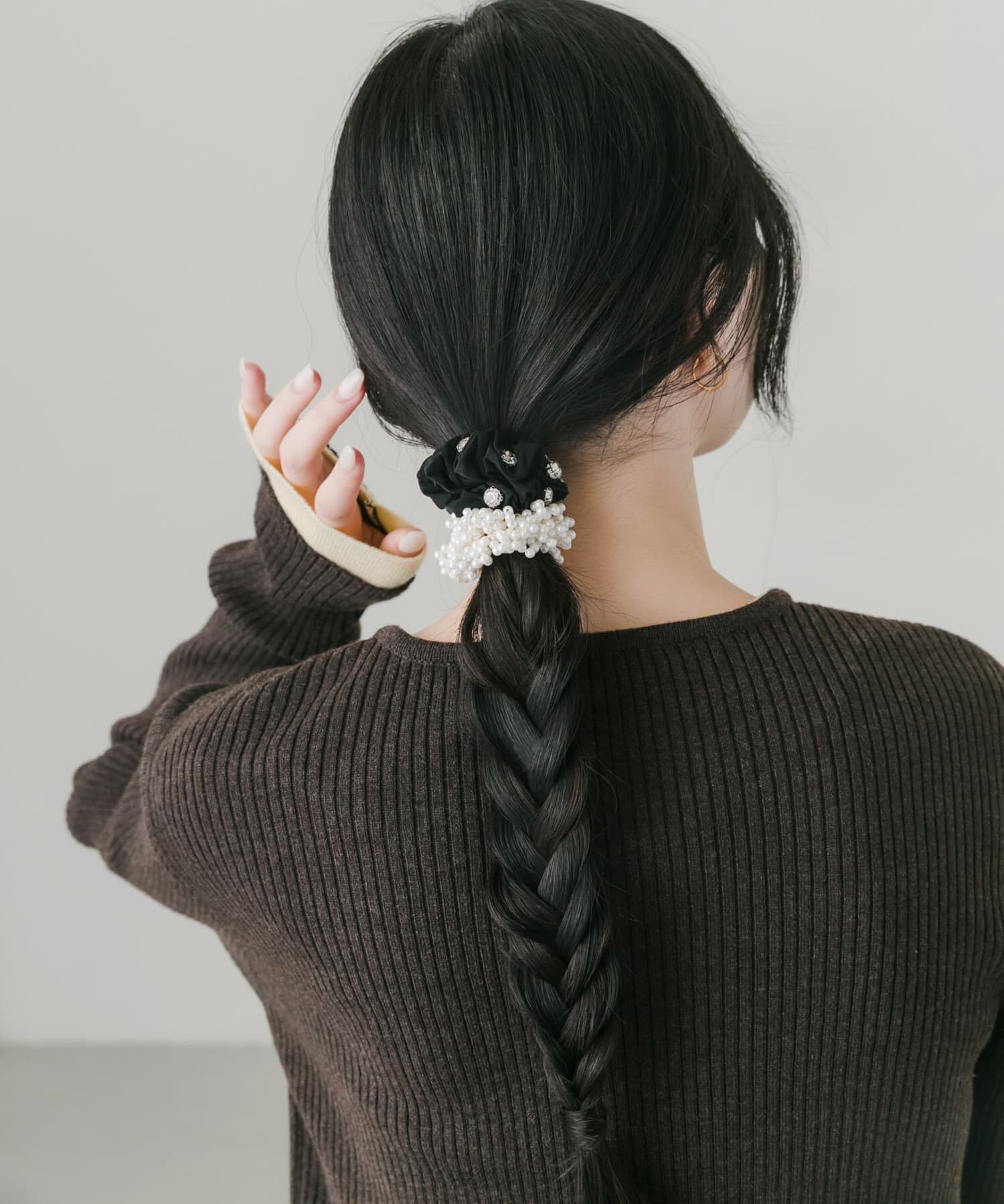 SMELLY「パールビジュー2セットヘアゴム」|ヘアゴム・シュシュ|