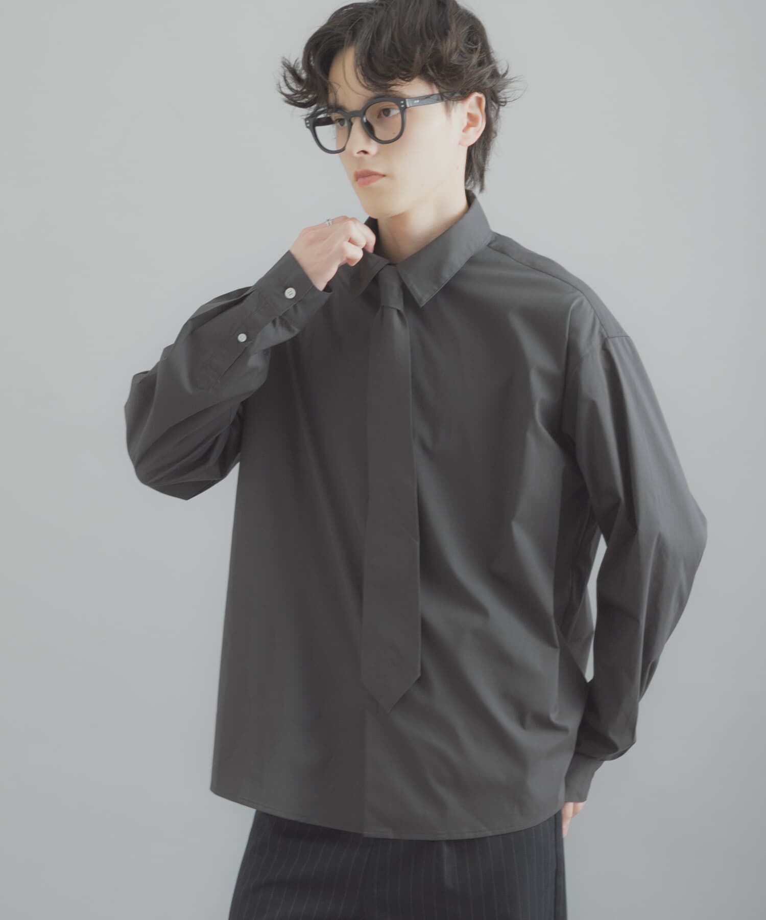 SENSE OF PLACE by URBAN RESEARCH「レギュラーカラーネクタイシャツ」|シャツ・ブラウス|