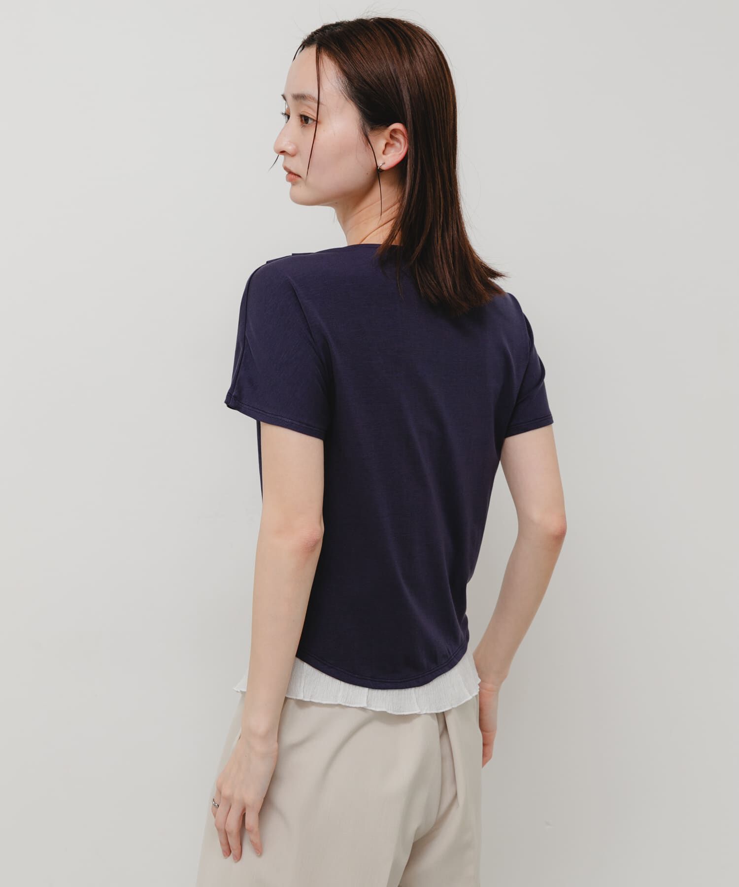 SENSE OF PLACE by URBAN RESEARCH「フリルドレープトップ」|Tシャツ・カットソー|