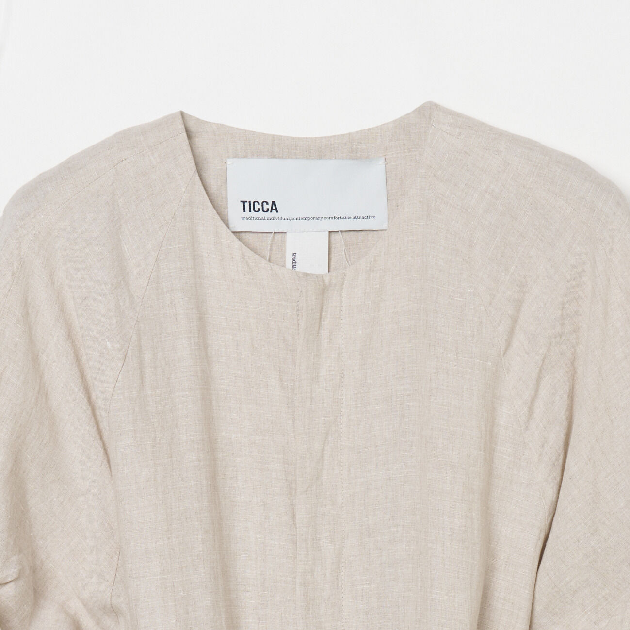  「TICCA LINEN TWIST SLV COMBINAISON」|チノ|