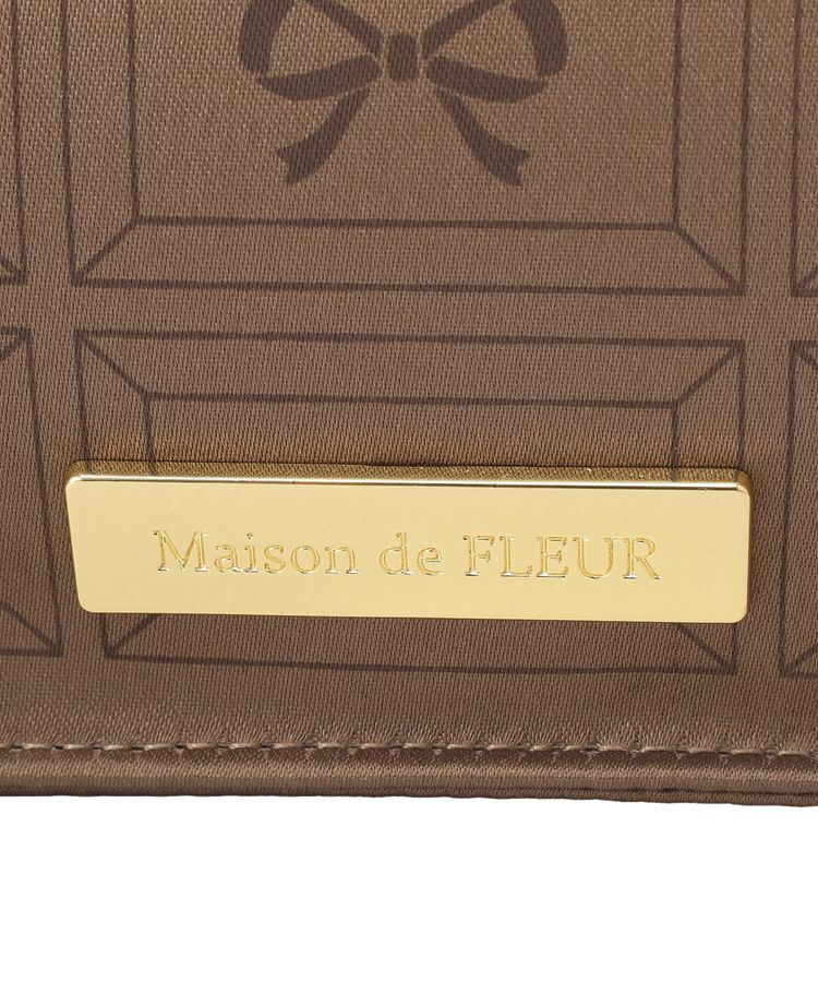 Maison de FLEUR「FLEURチョコレートスクエアトートバッグ」|トートバッグ|