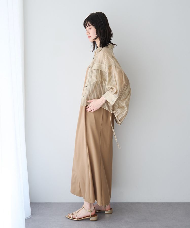 YECCA VECCA「【2点SET】ミリタリーシアーシャツセットキャミワンピース」|ワンピース|