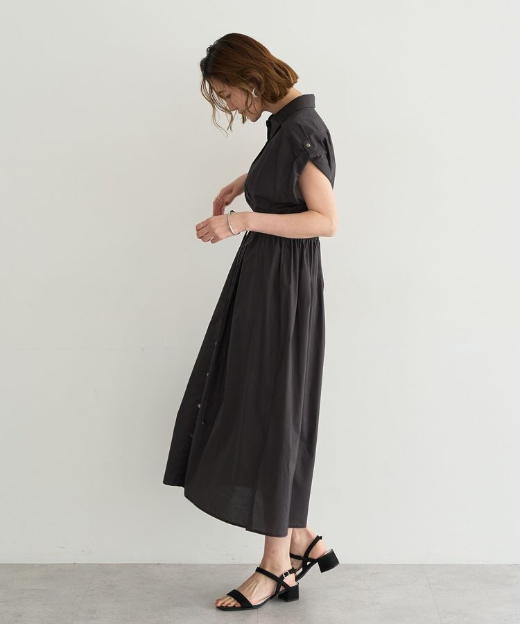 YECCA VECCA「【ORGABITS】タックシャツワンピース」|ワンピース|