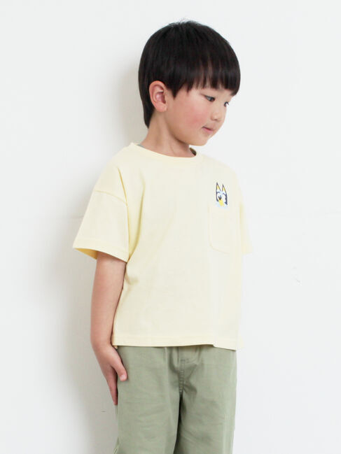 Samansa Mos2 Lagom「【ブルーイ】ポケット付きプリントTシャツ」|Tシャツ・カットソー|
