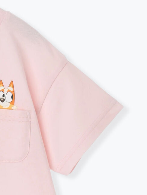 Samansa Mos2 Lagom「【ブルーイ】ポケット付きプリントTシャツ」|Tシャツ・カットソー|