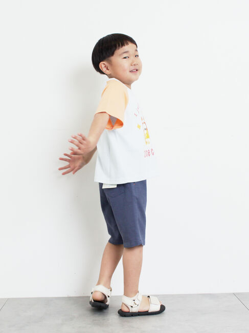 Samansa Mos2 Lagom「【ブルーイ】配色ラグランプリントTシャツ」|Tシャツ・カットソー|