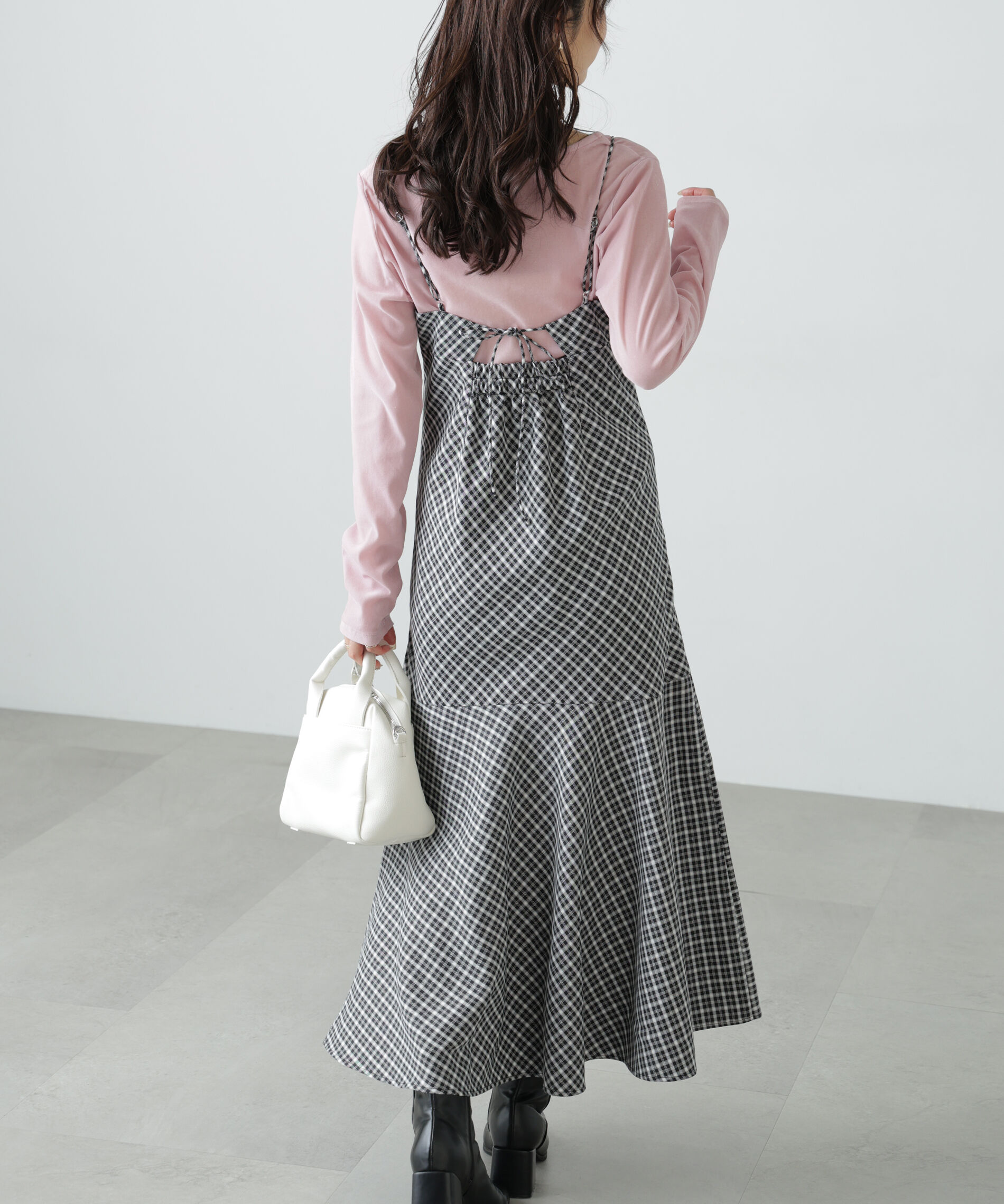  「2ストラップマーメイドキャミワンピース」|ワンピース|