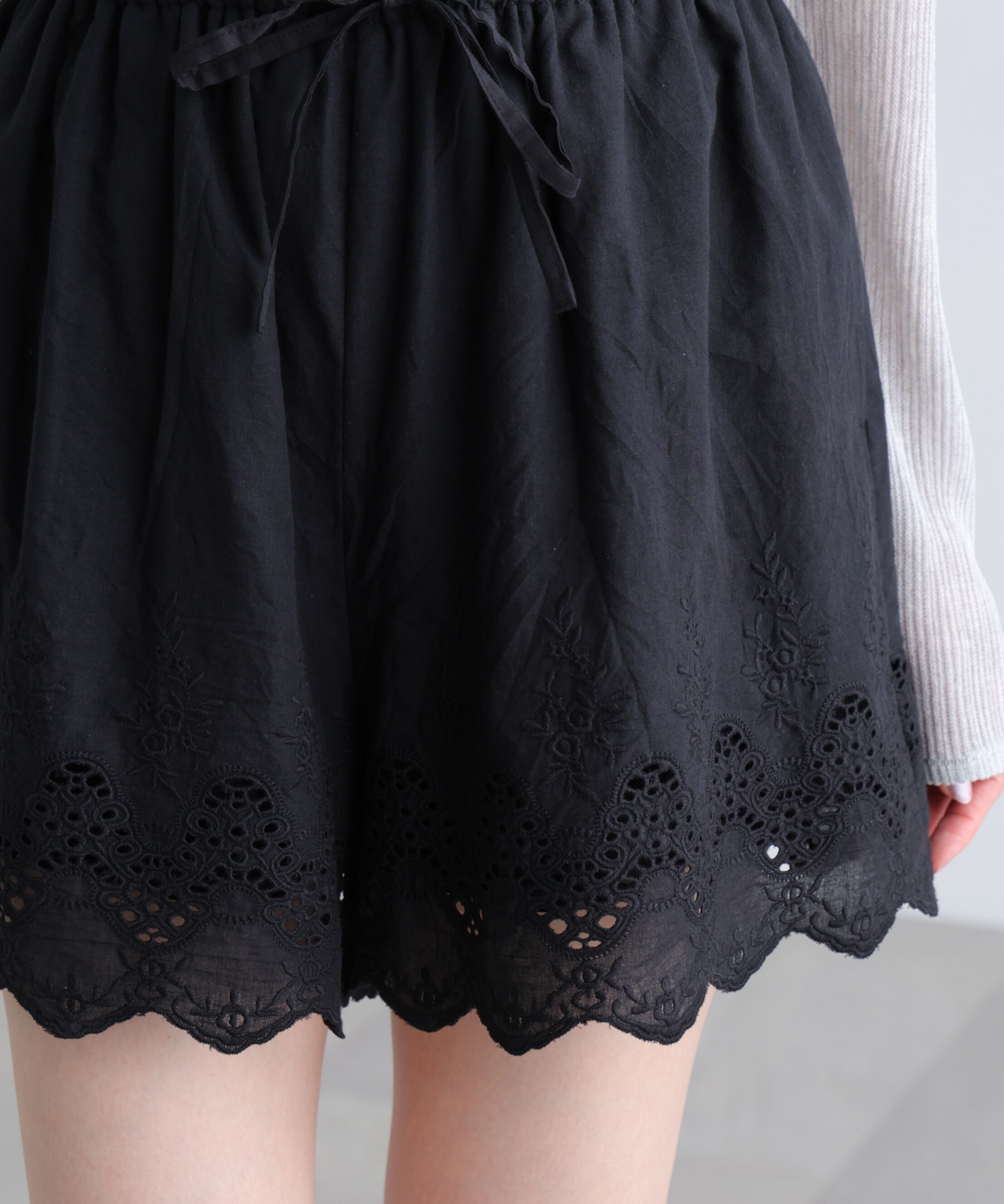  「コットンレースキュロットショートパンツ」|その他|