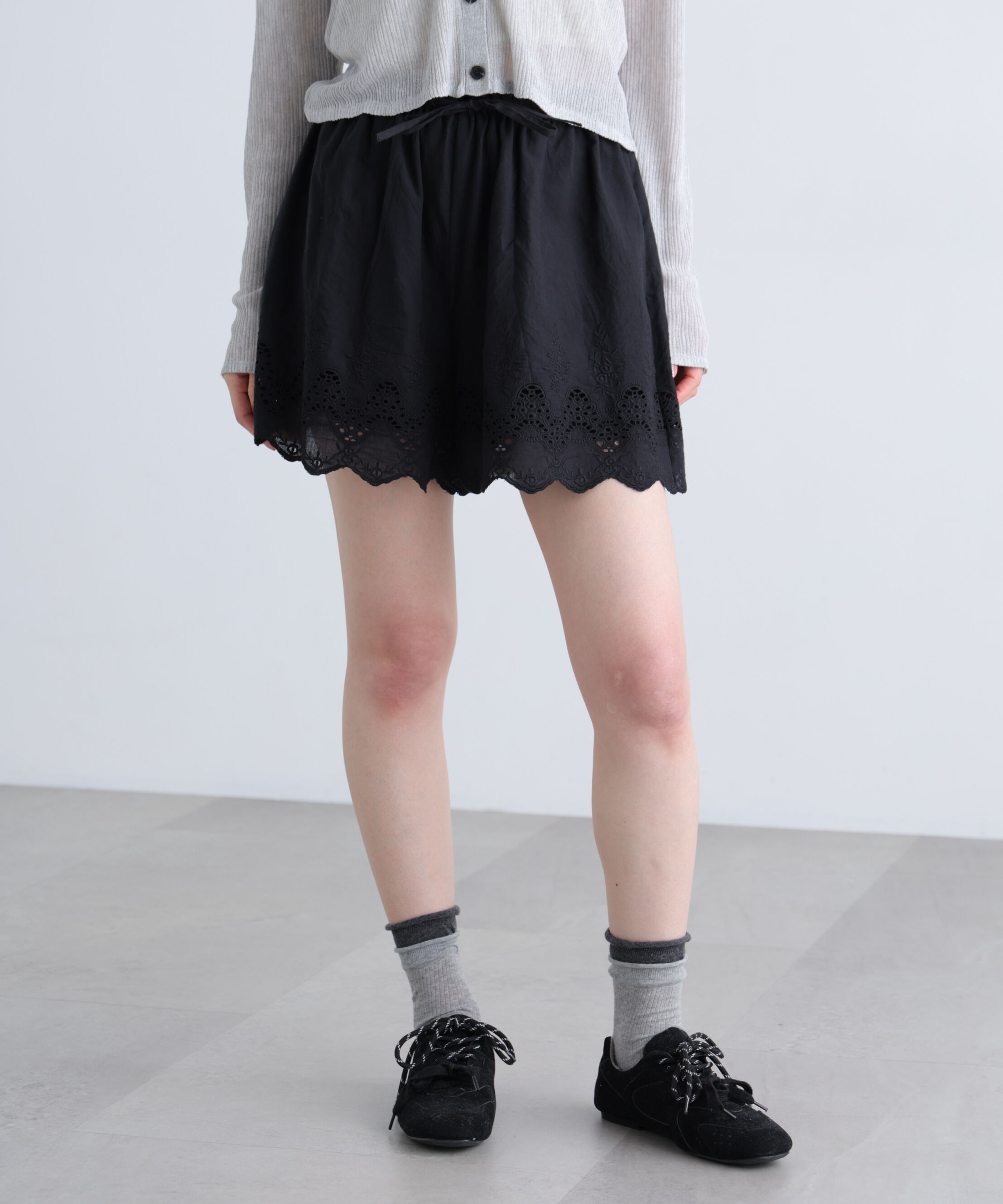  「コットンレースキュロットショートパンツ」|その他|