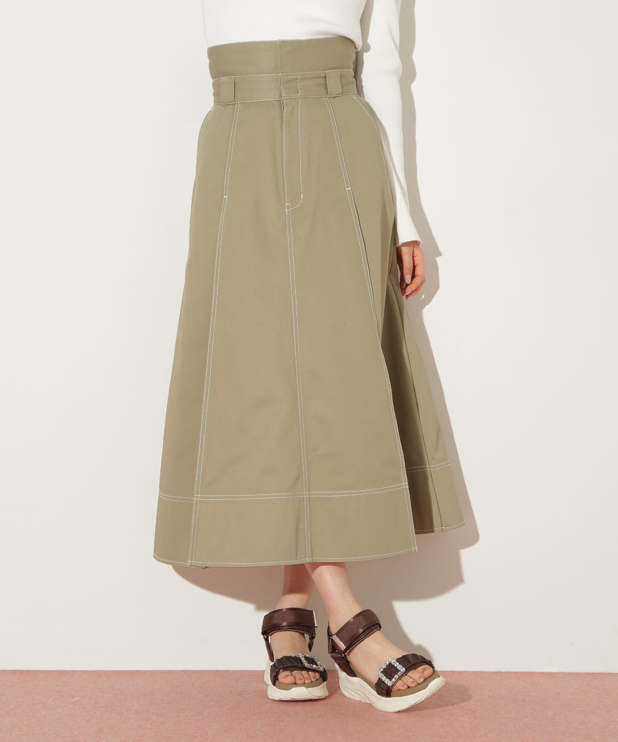  「「Dickies &times; JILL by JILL STUART」別注ステッチロングスカート」|スカート|
