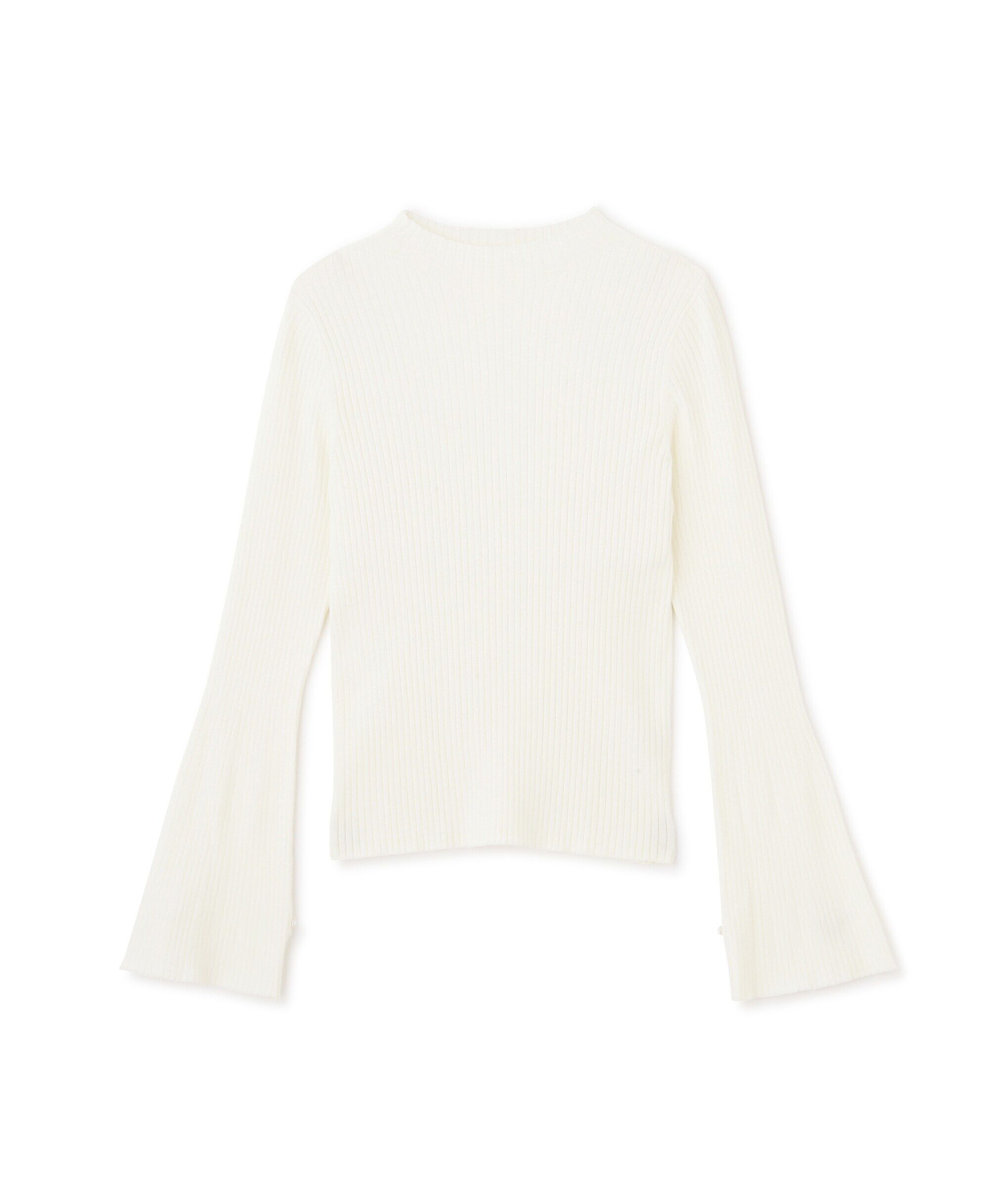 PROPORTION BODY DRESSING「パールボタンモックネックリブニット　24AW」|ニット・セーター|