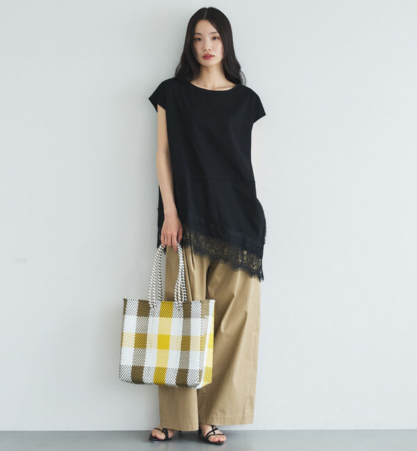Doux archives「【イージーケア／接触冷感】イレヘムレースフレンチＴＯＰＳ」|タンクトップ|