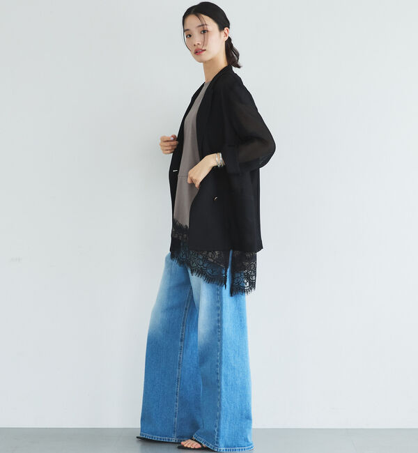 Doux archives「【イージーケア／接触冷感】イレヘムレースフレンチＴＯＰＳ」|タンクトップ|
