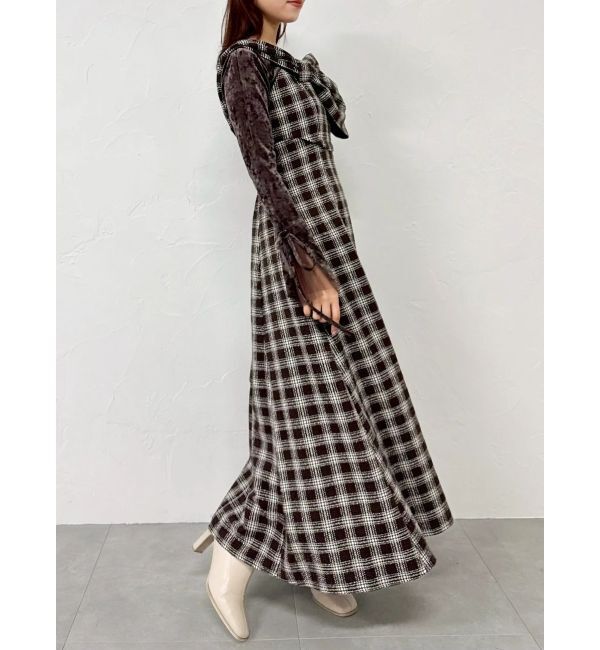 dazzlin「【追加生産分】ビッグリボンレイヤードワンピース」|ワンピース|