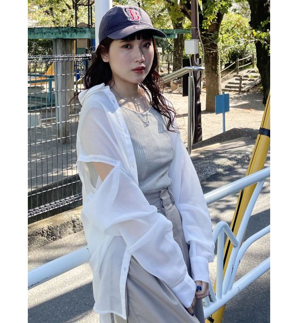 MURUA「バックオープンリブコルセットニット」|ニット・セーター|