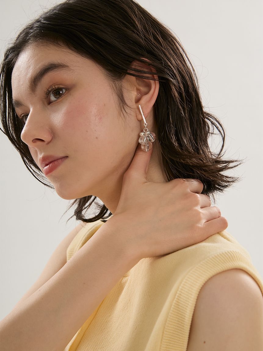 emmi atelier「クリアバブルピアス」|ピアス|