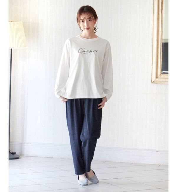 ikka「ロゴフォトプリントロンＴ」|Tシャツ・カットソー|