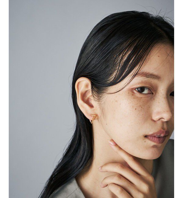 Jouete「[サークルピアス] トライアングル コンビカラー」|ピアス|