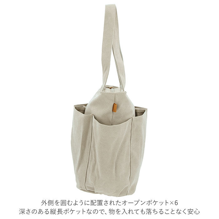 BACKYARD FAMILY「キャンバス トート ポケットたくさん 通販 大容量 トートバッグ デイパック ビッグサイズ」|トートバッグ|