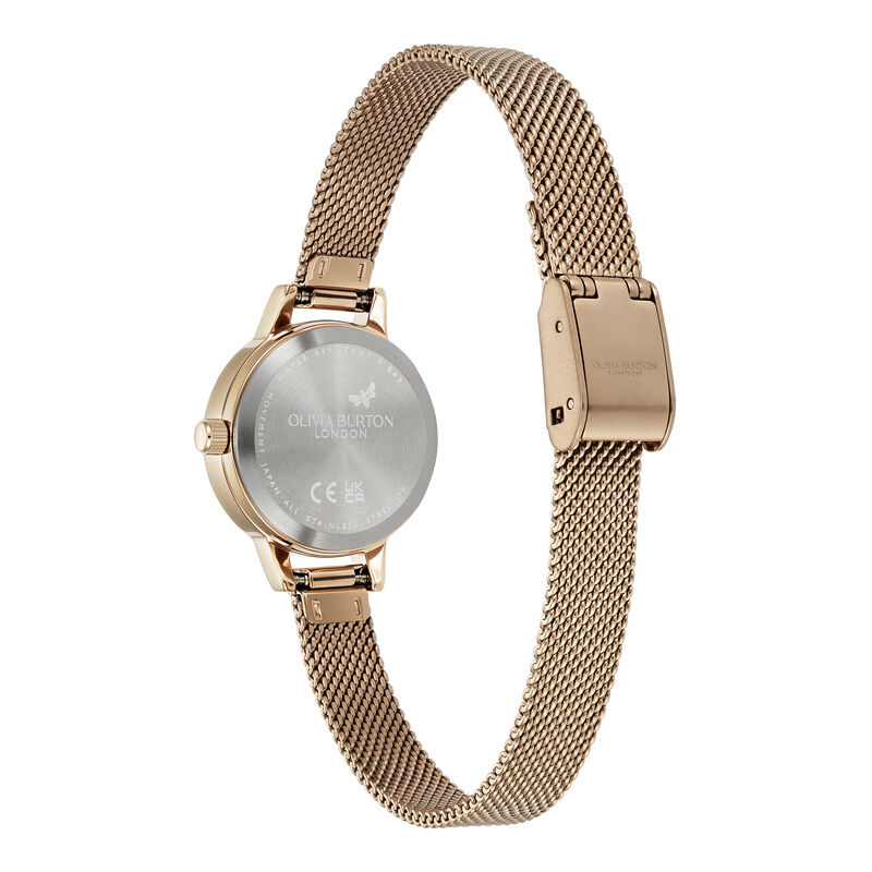 OLIVIA BURTON 「〈OLIVIA BURTON(ｵﾘﾋﾞｱﾊﾞｰﾄﾝ)〉ｸﾗｼｯｸｽ ﾐﾆﾌﾞﾗｯｸ ｻﾝﾚｲRG ﾒｯｼｭ」|腕時計|