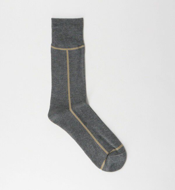 UNITED ARROWS green label relaxing「＜CHICSTOCKS＞ライン ソックス」|ソックス|MD.GRAY
