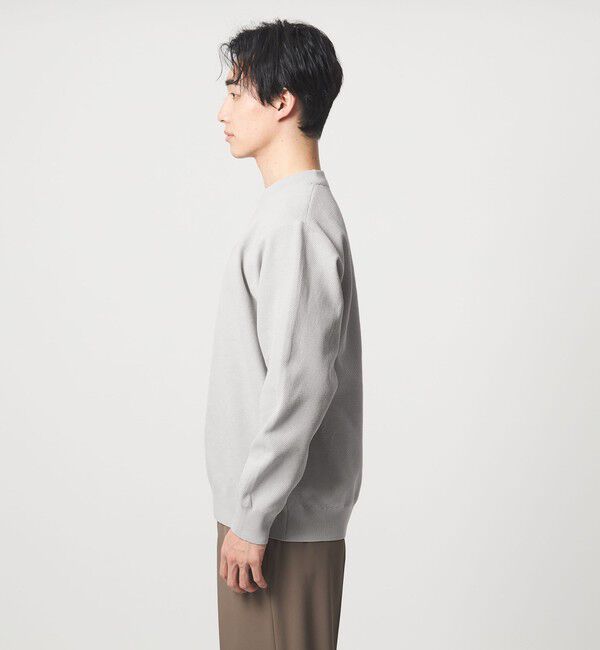 UNITED ARROWS green label relaxing「A+ ポリエステル タック モックネック 長袖 ニット -ウォッシャブル-」|ニット・セーター|