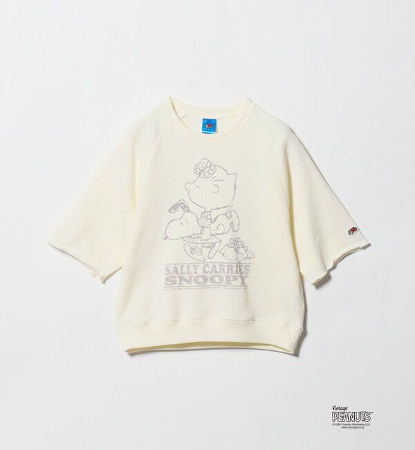 UNITED ARROWS green label relaxing「＜FRUIT OF THE LOOM&times;PEANUTS＞スウェット 5分袖 / キッズ  140cm-150cm」|Tシャツ・カットソー|OFF WHITE