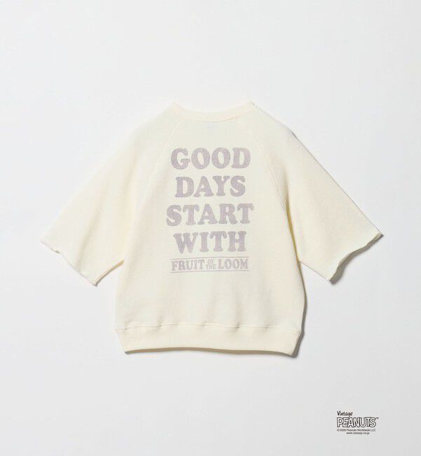 UNITED ARROWS green label relaxing「＜FRUIT OF THE LOOM&times;PEANUTS＞スウェット 5分袖 / キッズ  140cm-150cm」|Tシャツ・カットソー|