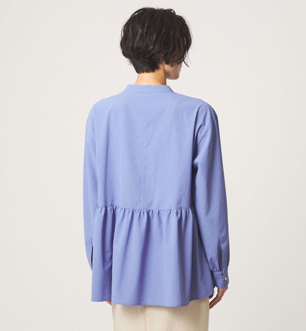 UNITED ARROWS green label relaxing「［size SHORTあり］ペプラム ブラウス マシンウォッシャブル 吸水速乾 通気性 UVカット」|シャツ・ブラウス|