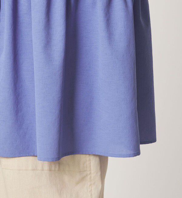 UNITED ARROWS green label relaxing「［size SHORTあり］ペプラム ブラウス マシンウォッシャブル 吸水速乾 通気性 UVカット」|シャツ・ブラウス|