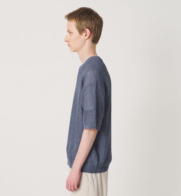 BEAUTY&YOUTH UNITED ARROWS「ダイアゴナル ウェーブ パターン クルーネック ニット」|ニット・セーター|