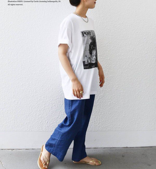 SHIPS any「SHIPS any: The Saturday Evening Post プリント Tシャツ◇」|Tシャツ・カットソー|
