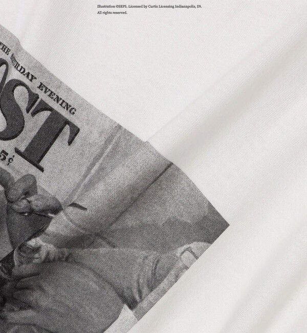SHIPS any「SHIPS any: The Saturday Evening Post プリント Tシャツ◇」|Tシャツ・カットソー|