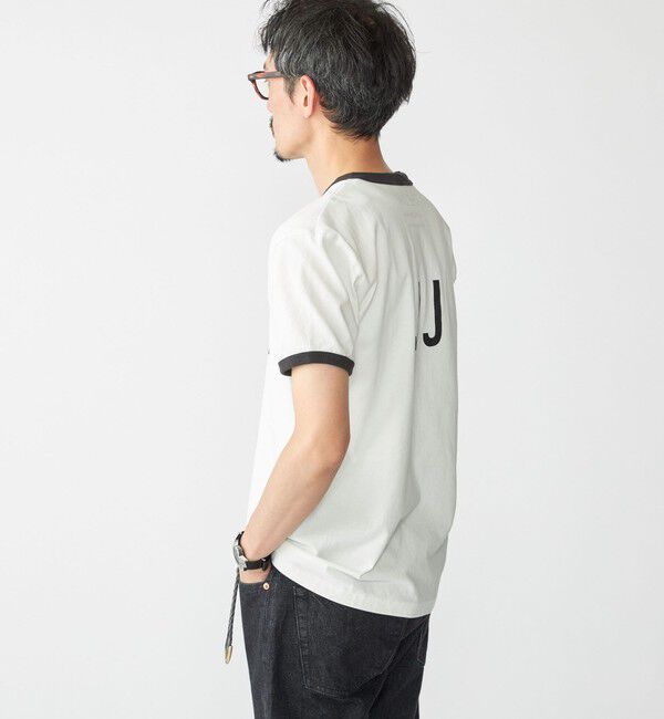 SHIPS「【SHIPS別注】THE DAY ON THE BEACH: プリント リンガー Tシャツ」|Tシャツ・カットソー|
