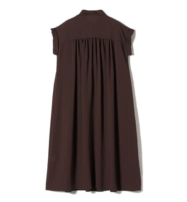 SHIPS Colors 「《予約》SHIPS Colors:〈手洗い可能〉ナイロンレーヨン ストライプ シャツ ワンピース◆」|ワンピース|