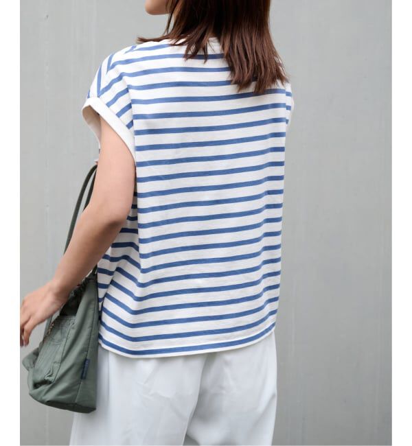 OUTDOOR PRODUCTS Usual Things「コットンボーダーワイドノースリTEE」|Tシャツ・カットソー|