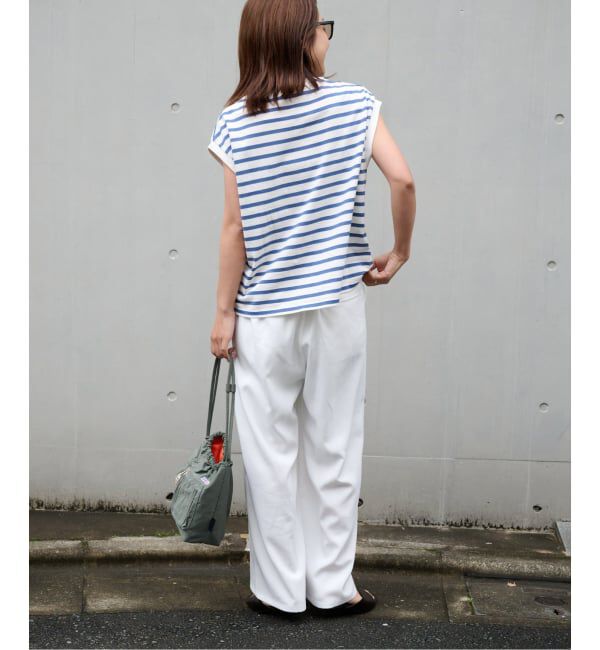 OUTDOOR PRODUCTS Usual Things「コットンボーダーワイドノースリTEE」|Tシャツ・カットソー|